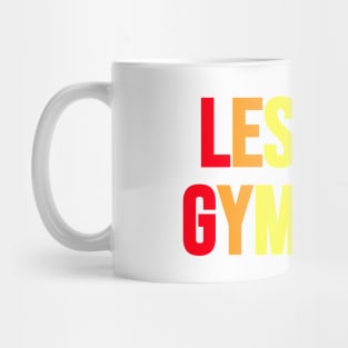 LESBIAN GYMNAST (Rainbow) Mug